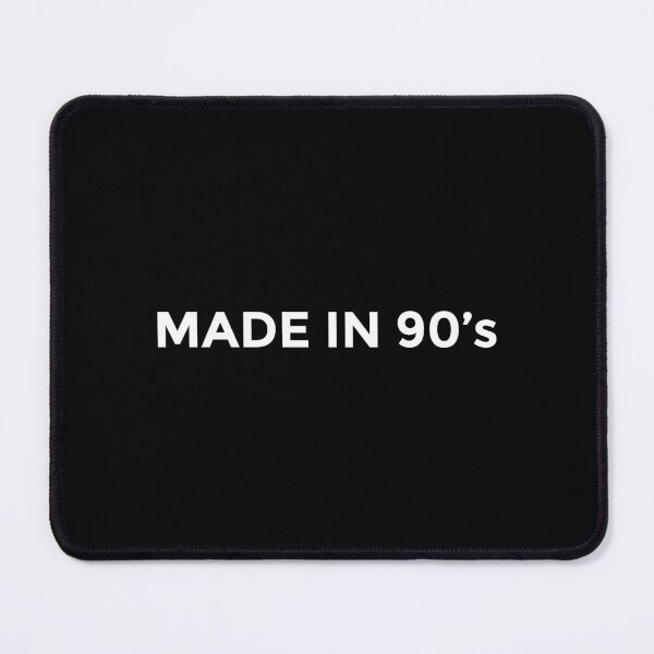 Item preview, Made in 90's Sticker, t-shirt, hoodie, simple text design designed and sold by ShaykhUmer.