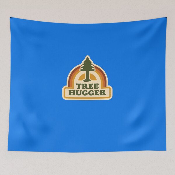Item preview, Retro Tree Hugger Sticker designed and sold by SandraaKentzler.
