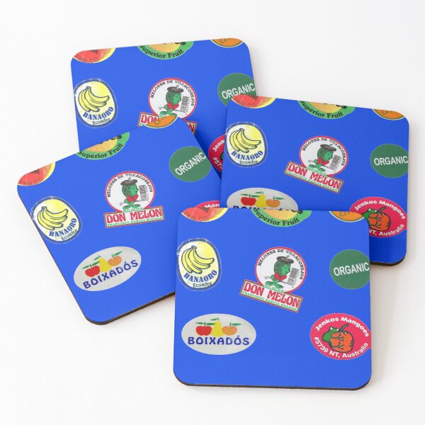 Item preview, Retro Fruit Sticker Labels Vintage Sticker Pack Sticker designed and sold by ValentiGruber.