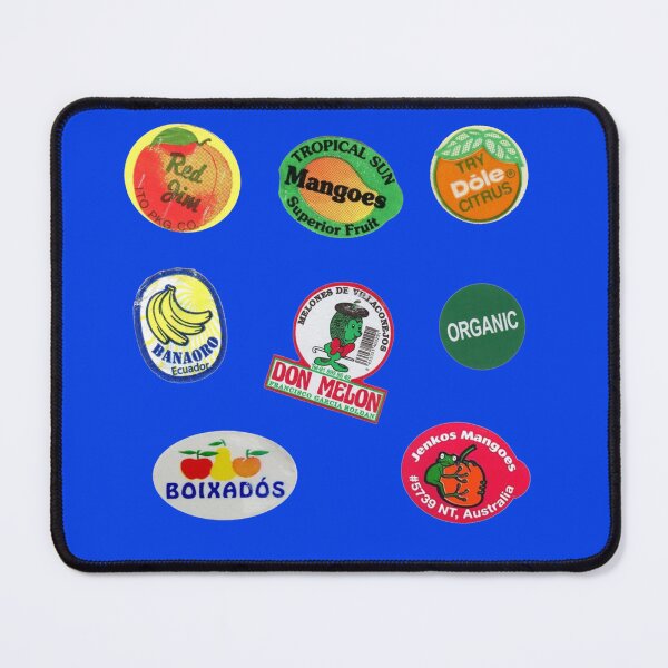Item preview, Retro Fruit Sticker Labels Vintage Sticker Pack Sticker designed and sold by ValentiGruber.
