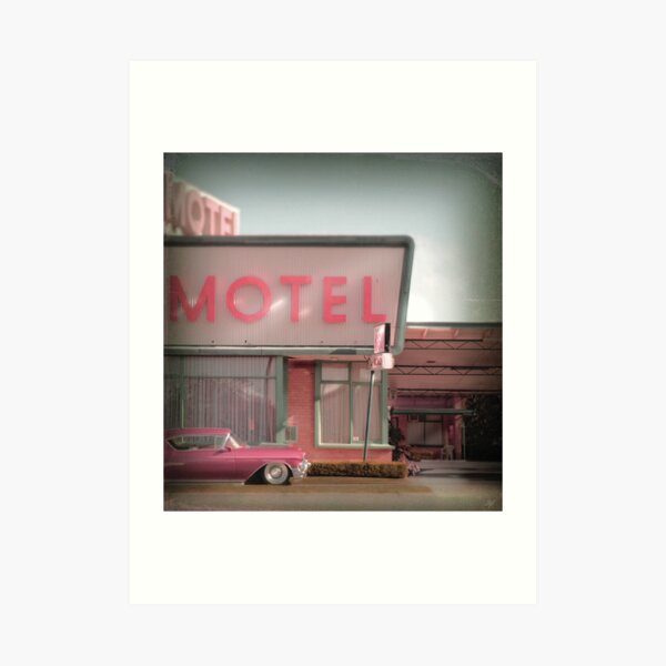 Cadillac Motel Art Print