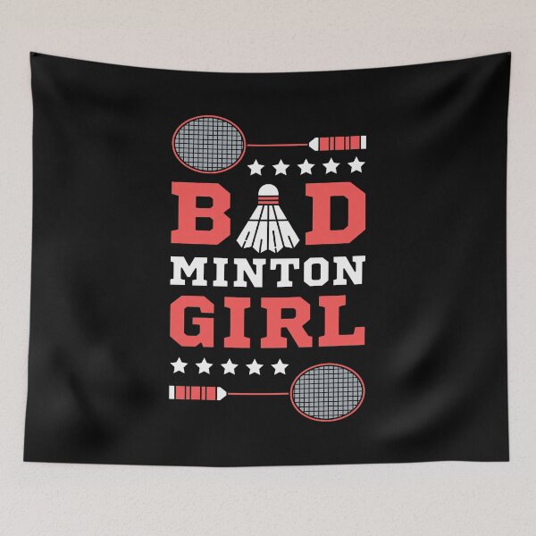 Item preview, Bad Girl Badminton Girl - Badminton Puns Woman Player Sport Funny Birdie Racket designed and sold by Millusti.
