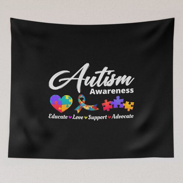 Item preview, Autism Autistic Awareness Puzzle Heart Warrior designed and sold by TastefulTees.
