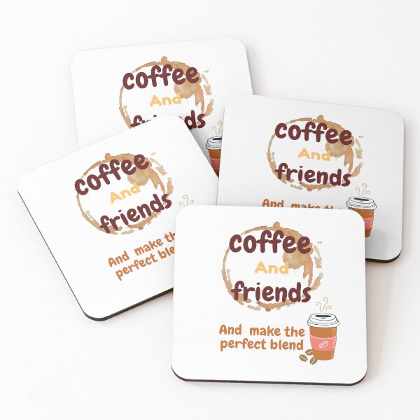 Item preview, coffee and friends make LOVE and the perfect blend designed and sold by Hasthiart.