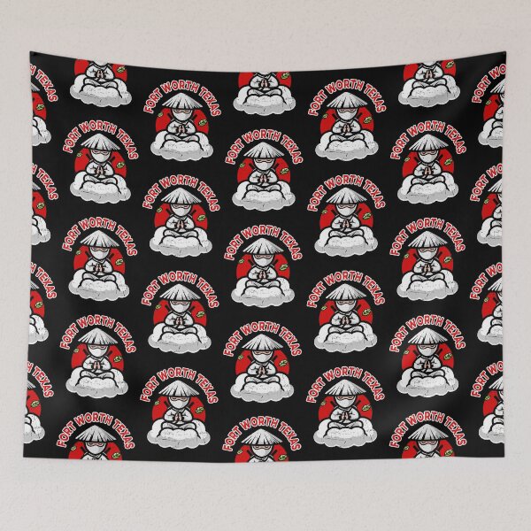 Item preview, Ninja Warrior Pose Fort Worth Texas designed and sold by dreamofdenim.