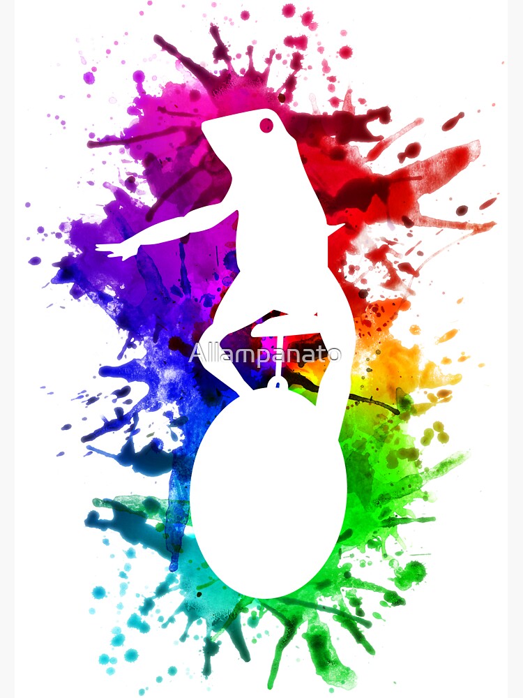 "Dat Boi Paint Splatter" Sticker for Sale by Allampanato Redbubble