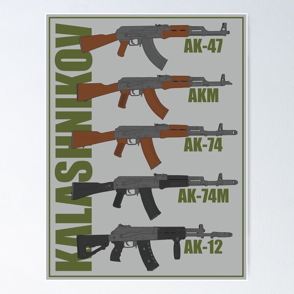 Vista previa del artículo con la obra «Generación del rifle de asalto Kalashnikov», diseñado y vendido por FAawRay.