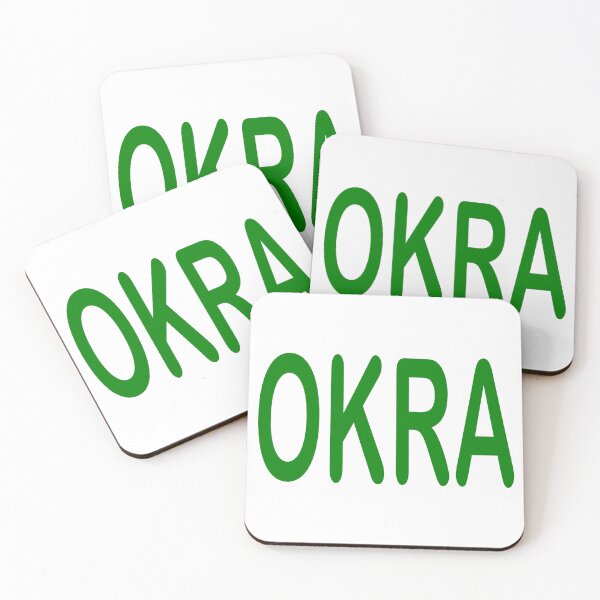 Item preview, Okra: vegetable, popular in the south, fried okra, stewed okra, okra in soup or gumbo, good eating, farmers, gardeners designed and sold by Becky Hunter.
