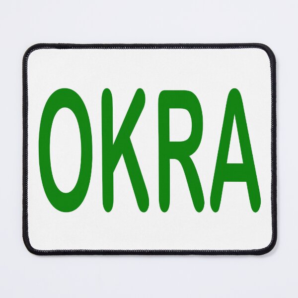 Item preview, Okra: vegetable, popular in the south, fried okra, stewed okra, okra in soup or gumbo, good eating, farmers, gardeners designed and sold by Becky Hunter.