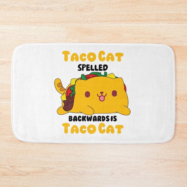 Item preview, Taco Cat Spelled Backwards is Taco Cat - cute cat taco design - funny cat pun - Cinco de mayo designed and sold by quinellie.
