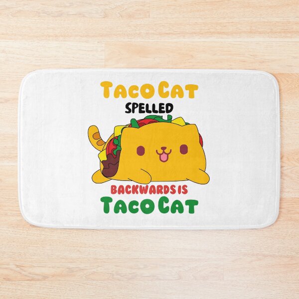 Item preview, Taco Cat Spelled Backwards is Taco Cat - cute cat taco design - funny cat pun - Cinco de mayo designed and sold by quinellie.
