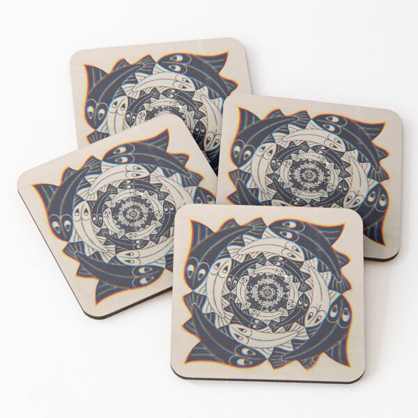 Item preview, Escher - Fish, Vignette designed and sold by NicoletaDesigns.