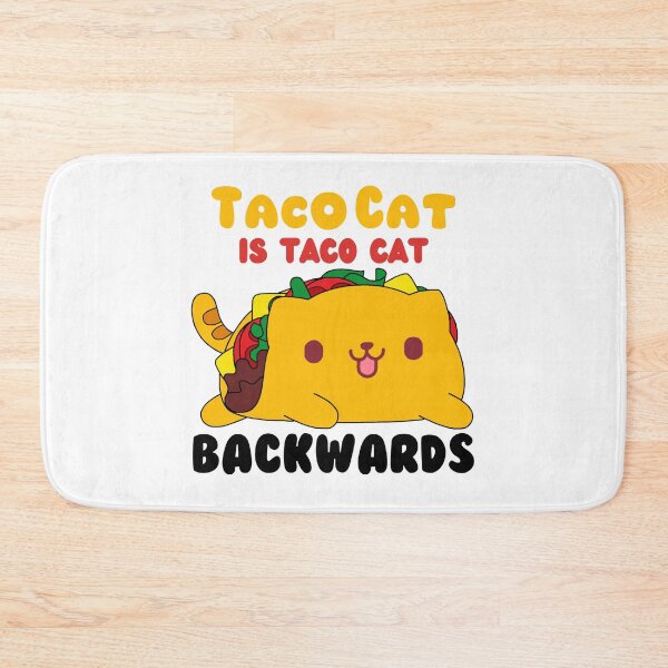 Item preview, Taco Cat is Taco Cat Backwards - cute cat taco design - funny cat pun - Cinco de mayo designed and sold by quinellie.