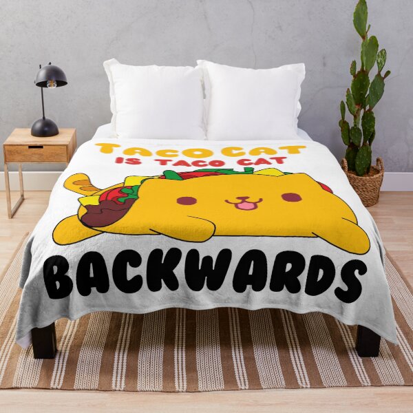 Item preview, Taco Cat is Taco Cat Backwards - cute cat taco design - funny cat pun - Cinco de mayo designed and sold by quinellie.