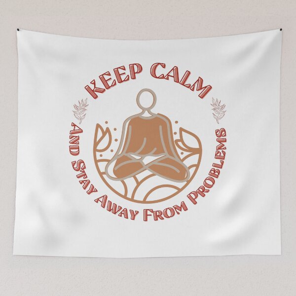 Item preview, Keep calm and stay away from problems quote designed and sold by crizzysketch.