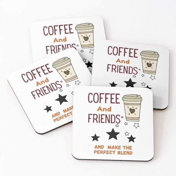 Item preview, coffee and friends make LOVE and the perfect blend designed and sold by Hasthiart.