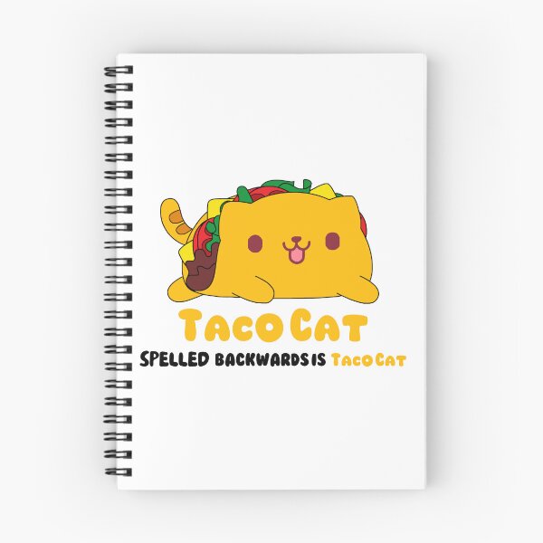 Item preview, Taco Cat Spelled Backwards is Taco Cat - cute cat taco design - funny cat pun - Cinco de mayo designed and sold by quinellie.