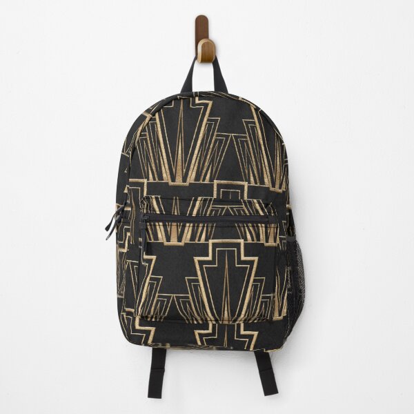 Item preview, Art Deco Pattern -Vintage Black And Gold Geometric Abstract designed and sold by Tamas Das.