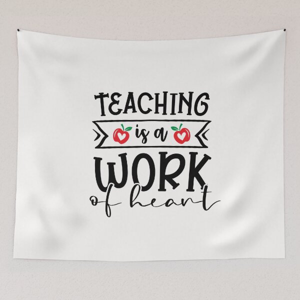 Item preview, Teaching Is A Work Of Heart designed and sold by AuroraApparel.