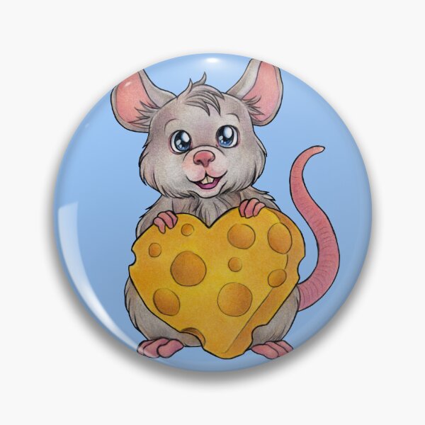 Item preview, Cute Mouse cute mouse with cheese heart gift designed and sold by ZadzeneaArt.