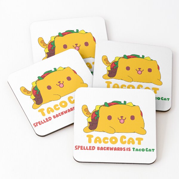 Item preview, Taco Cat Spelled Backwards is Taco Cat - cute cat taco design - funny cat pun - Cinco de mayo  designed and sold by quinellie.