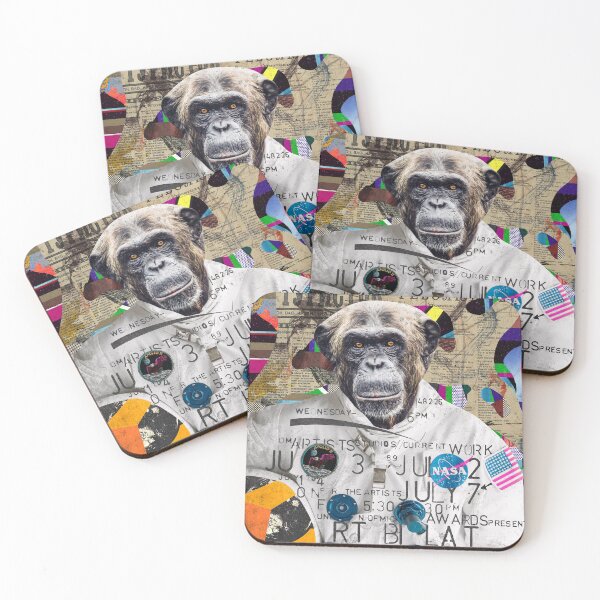 This space ape is ready to go Coasters (Set of 4)