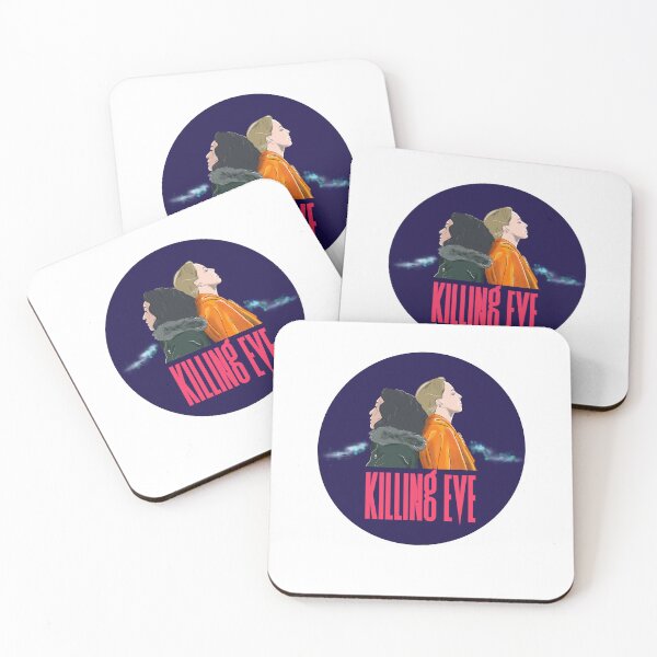 Item preview, Killing Eve Villanelle and Eve bridge iconic scene designed and sold by PG Illustration.