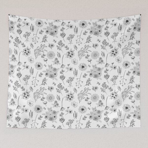 Item preview, Floral Sketch Pattern designed and sold by Anannya  Mondal.