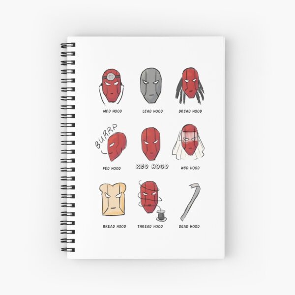Red Hood Puns Spiral Notebook