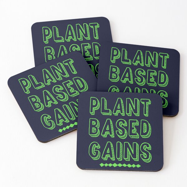 Item preview, Plant Based Gains Green, Vegan Gym Workout designed and sold by GreenSlate.