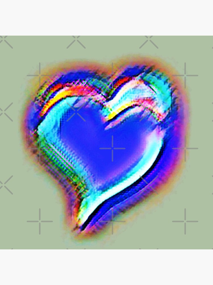 "Hearts Art" Sticker by Blertz Redbubble