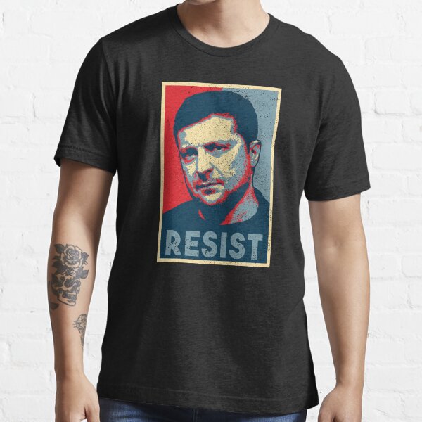 Item preview, Zelensky Ukraine Resist [Worn Design] designed and sold by politicalamity.