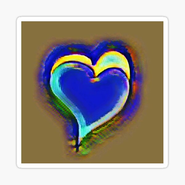 "Hearts Art" Sticker by Blertz Redbubble