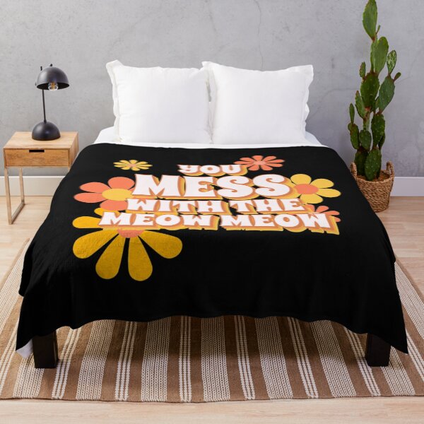 Item preview, You Mess With The Meow Meow Cats Flower designed and sold by SnowStore98.