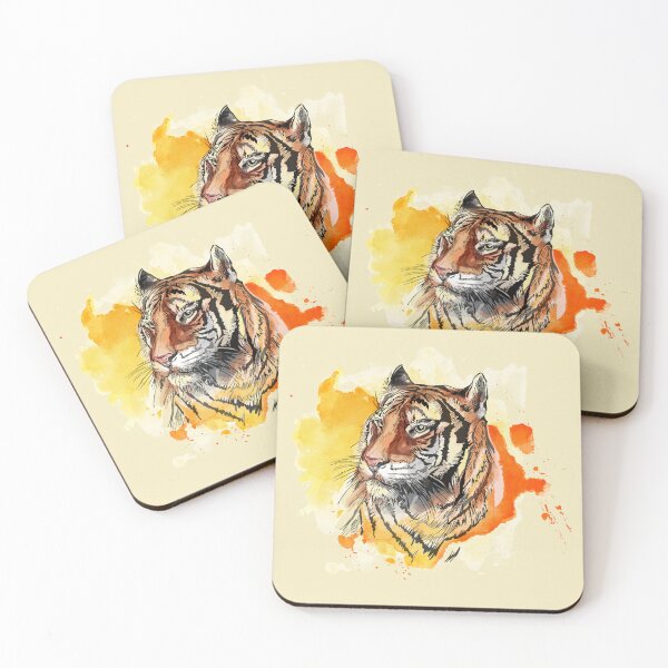 Item preview, Colorful Tiger Sketch designed and sold by SoccaTamam.