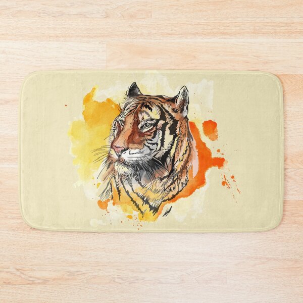 Item preview, Colorful Tiger Sketch designed and sold by SoccaTamam.