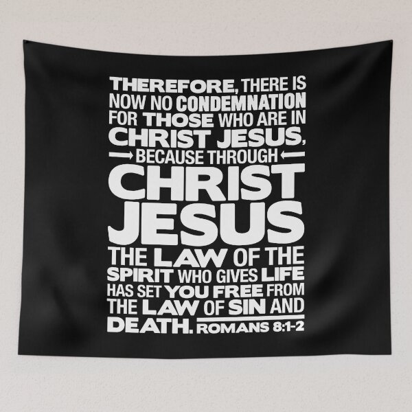 Item preview, Romans 8:1-2 Christ Jesus designed and sold by plushism.