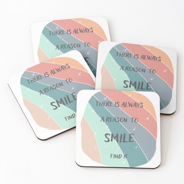 Item preview, Thereis always a reason to smile find it, inspirational life quote ( colour palette, color palete) designed and sold by Sanaura.