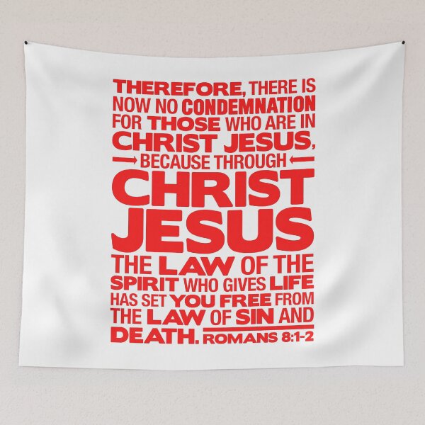 Item preview, Romans 8:1-2 Christ Jesus designed and sold by plushism.