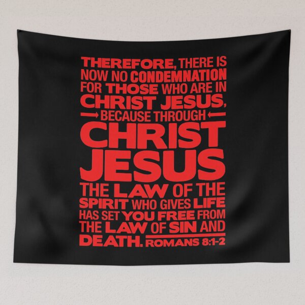 Item preview, Romans 8:1-2 Christ Jesus designed and sold by plushism.