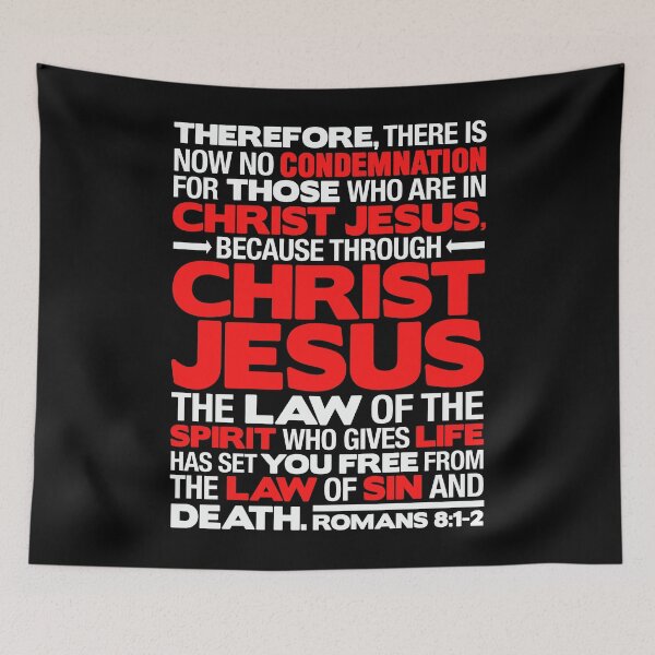Item preview, Romans 8:1-2 Christ Jesus designed and sold by plushism.