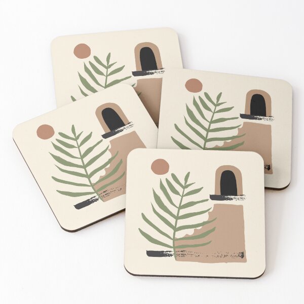 Item preview, Minimal Modern  Abstract Shapes  Warm Tones  Design designed and sold by zedonee.