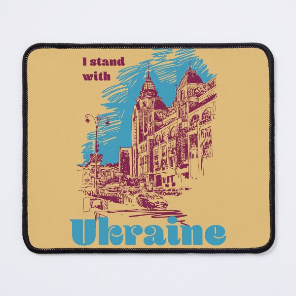 Item preview, I Stand with Ukraine, Support Kiev Russia peace, end Ukrainian war designed and sold by Cheeky Companions.