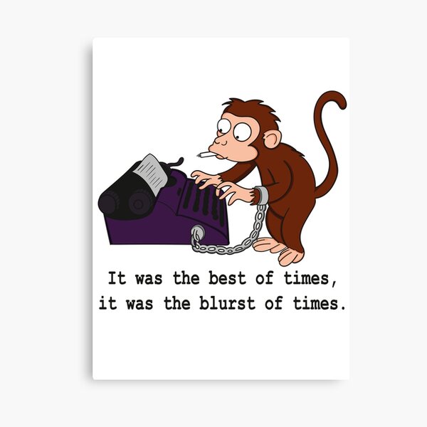 It was the Best of Times it was the Blurst of Times Canvas Print