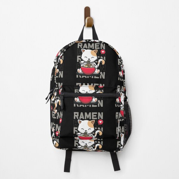 Item preview, Eating Ramen Cute Noodles, Kawaii Kittie Eating Japanese Noodle designed and sold by Cheeky Companions.