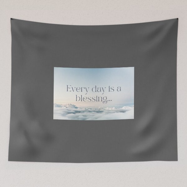 Item preview, Everyday Is A Blessing quote with cloudy sky designed and sold by Levated.