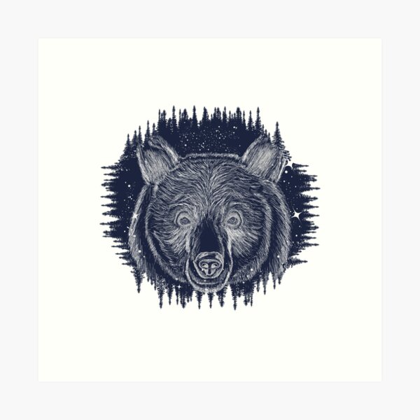 Tribal Tattoo Bear Art Prints For Sale Redbubble