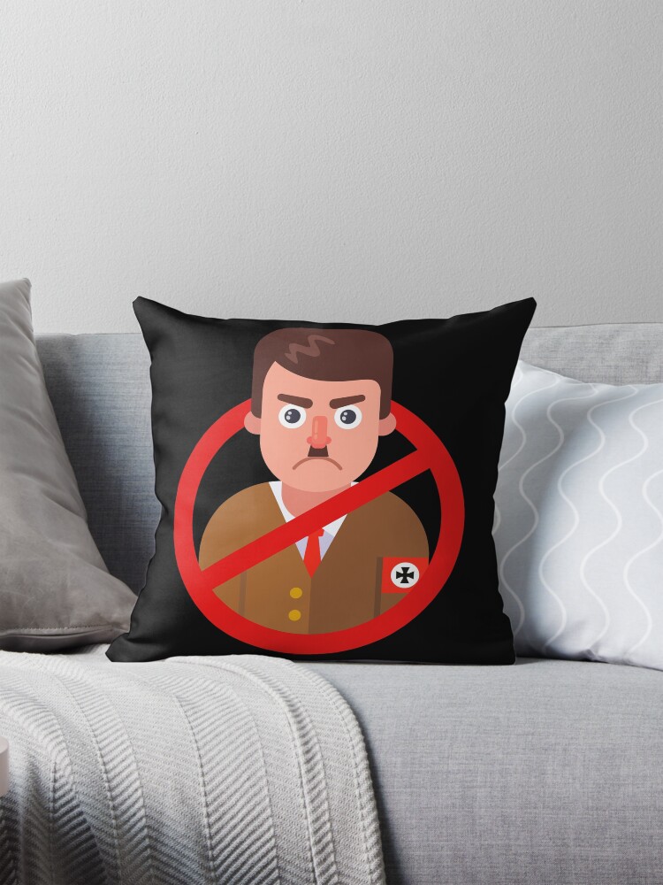 No Adolf Hitler No Fascism Pillow