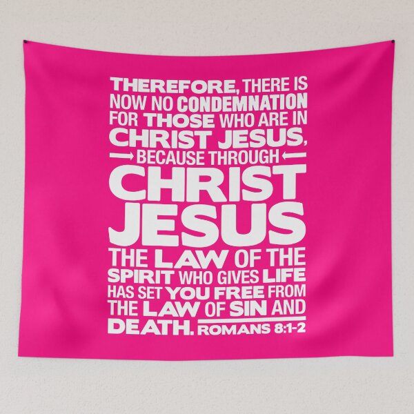 Item preview, Romans 8:1-2 Christ Jesus designed and sold by plushism.