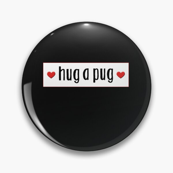 Item preview, Hug a pug sticker - Pug and Kiss - dog kisses - xoxoxo - puglove Sticker designed and sold by RonaldSteinke.